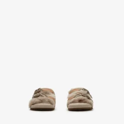 Check Shearling Urchin Sandals