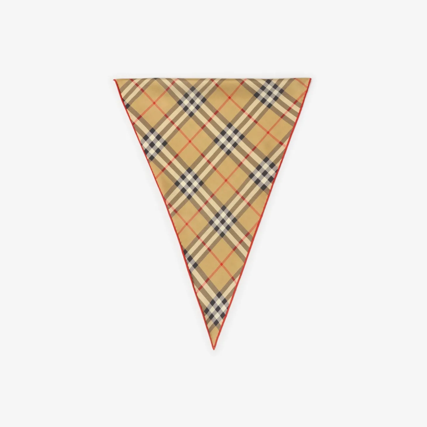 Check Silk Scarf