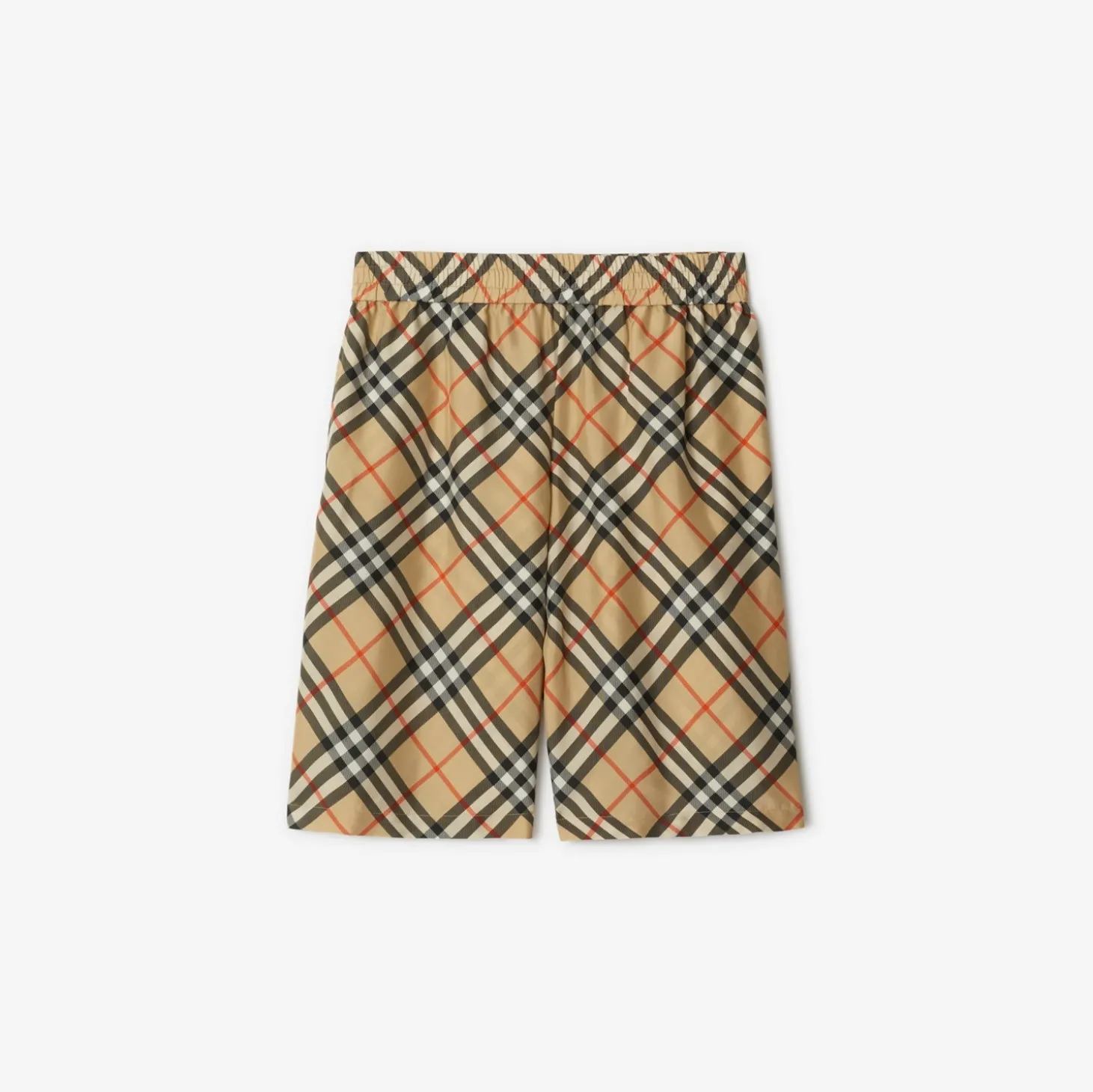 Check Silk Shorts