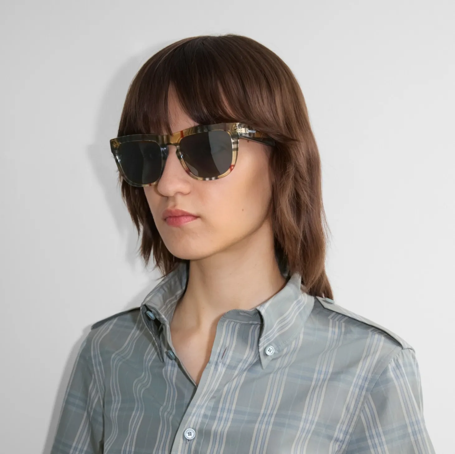 Check Square Sunglasses