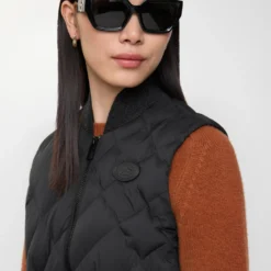 Check-stitch Nylon Devonside Gilet