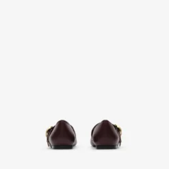 Check Strap Leather Robin Ballerinas