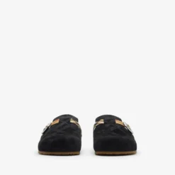 Check Suede Urchin Clogs