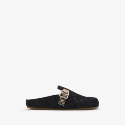 Check Suede Urchin Clogs