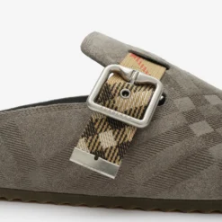 Check Suede Urchin Clogs