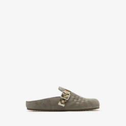 Check Suede Urchin Clogs