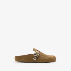 Check Suede Urchin Clogs