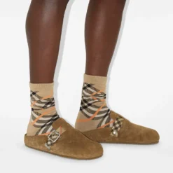 Check Suede Urchin Clogs