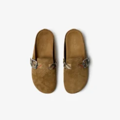 Check Suede Urchin Clogs