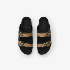 Check Suede Urchin Sandals
