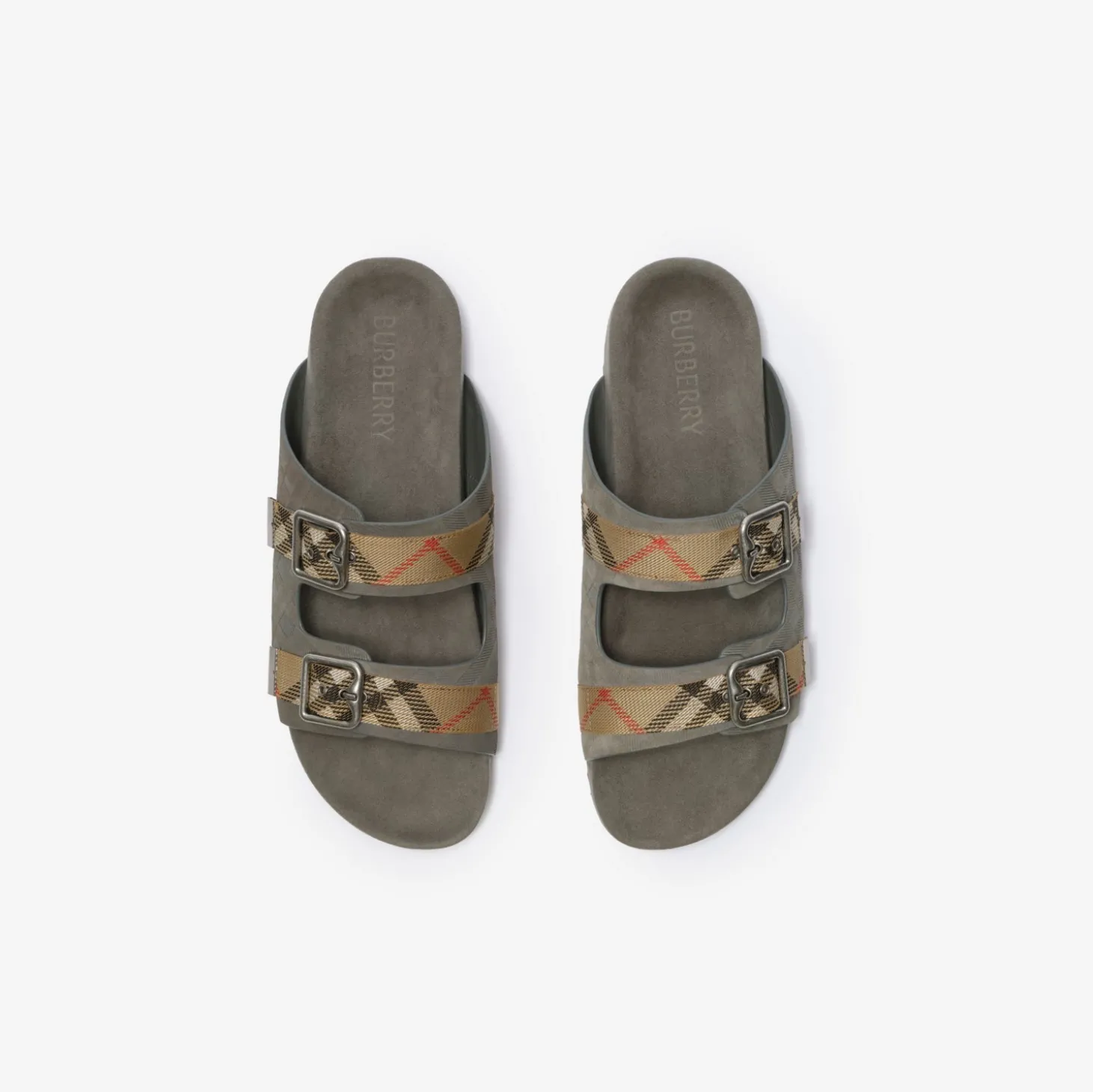 Check Suede Urchin Sandals