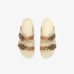 Check Suede Urchin Sandals