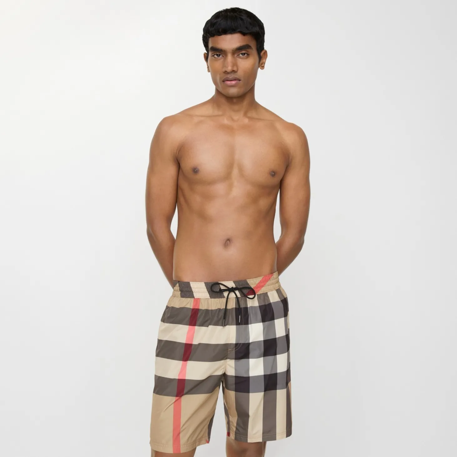 Check Swim Shorts