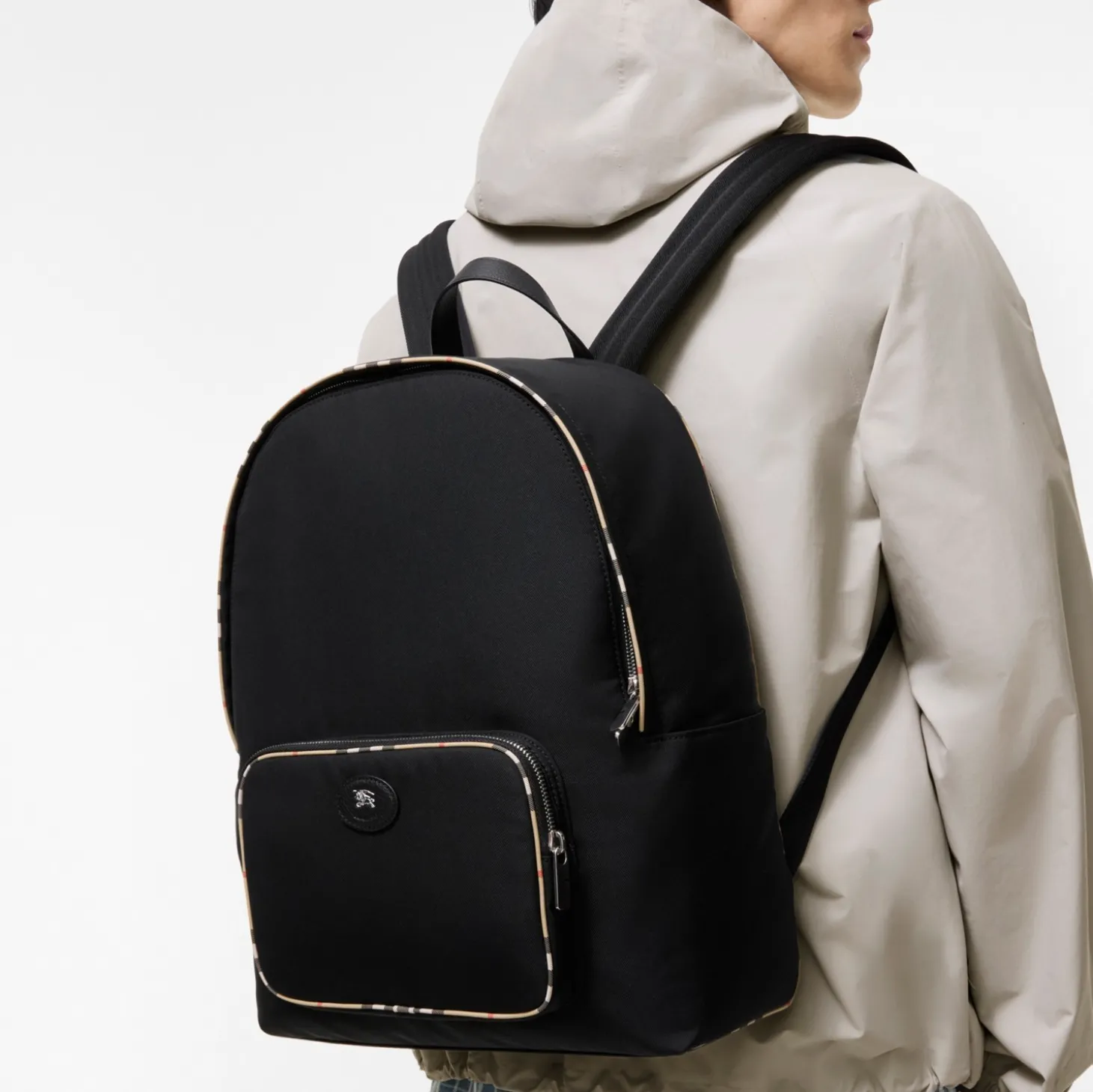 Check Trim Backpack