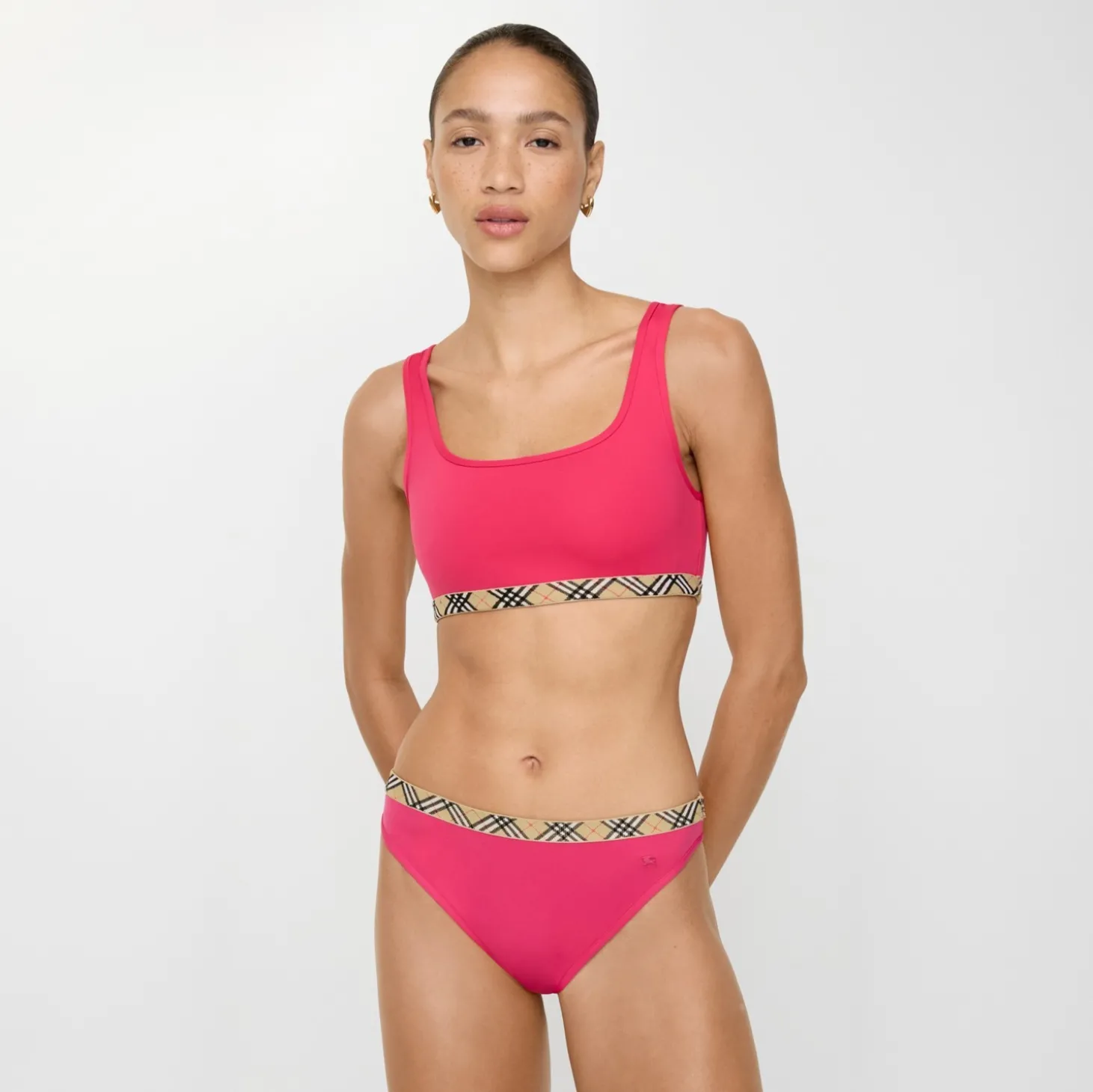 Check Trim Bikini Briefs