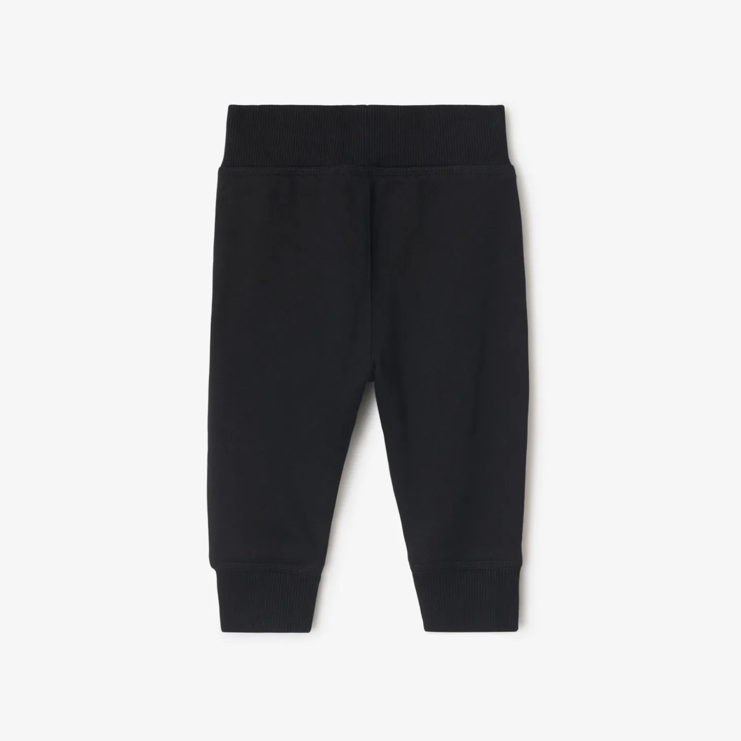 Check Trim Cotton Jogging Pants