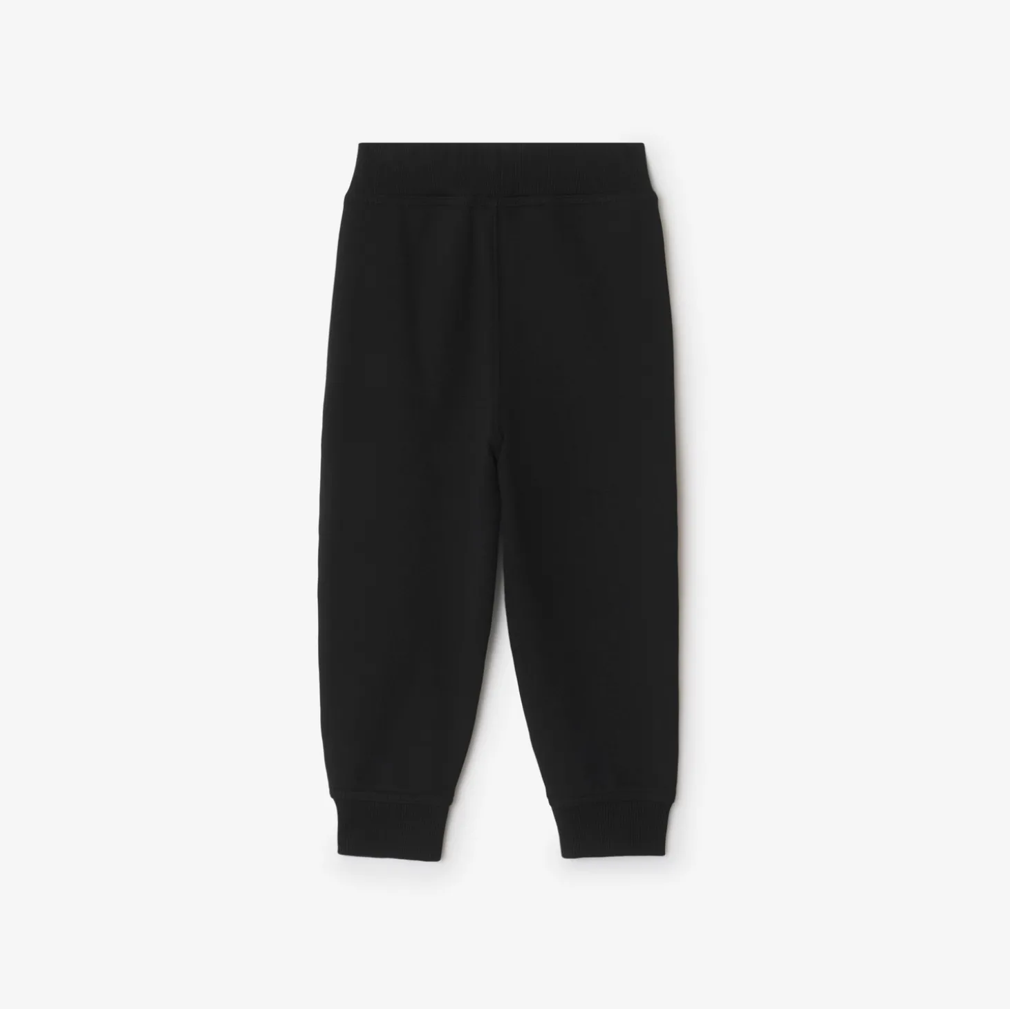 Check Trim Cotton Jogging Pants