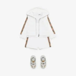 Check Trim Cotton Shorts