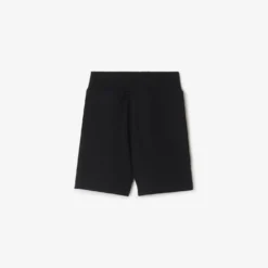 Check Trim Cotton Shorts