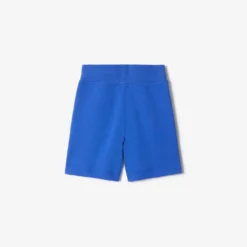 Check Trim Cotton Shorts