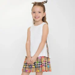 Check Trim Cotton Top