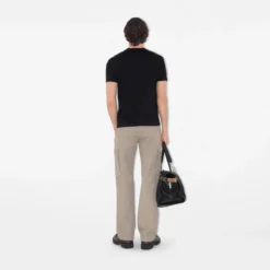 Check Trim Cotton T-shirt