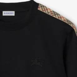 Check Trim Cotton T-shirt