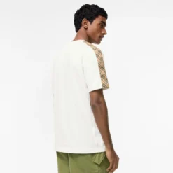 Check Trim Cotton T-shirt