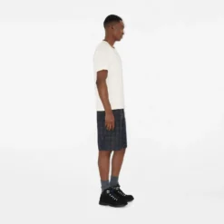 Check Trim Cotton T-shirt