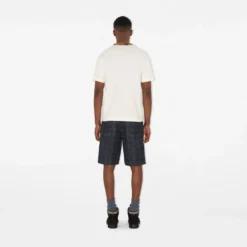 Check Trim Cotton T-shirt