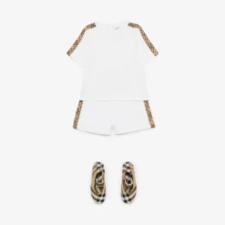 Check Trim Cotton T-shirt