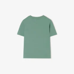 Check Trim Cotton T-shirt