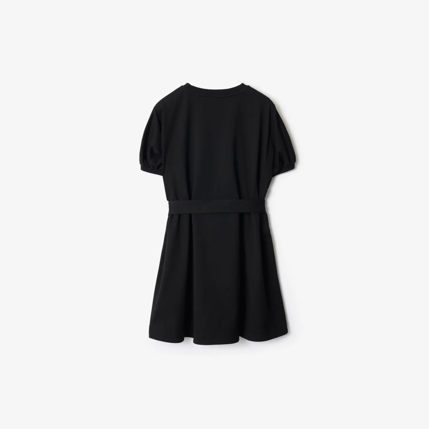 Check Trim Cotton T-shirt Dress