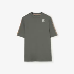 Check Trim Jersey T-shirt