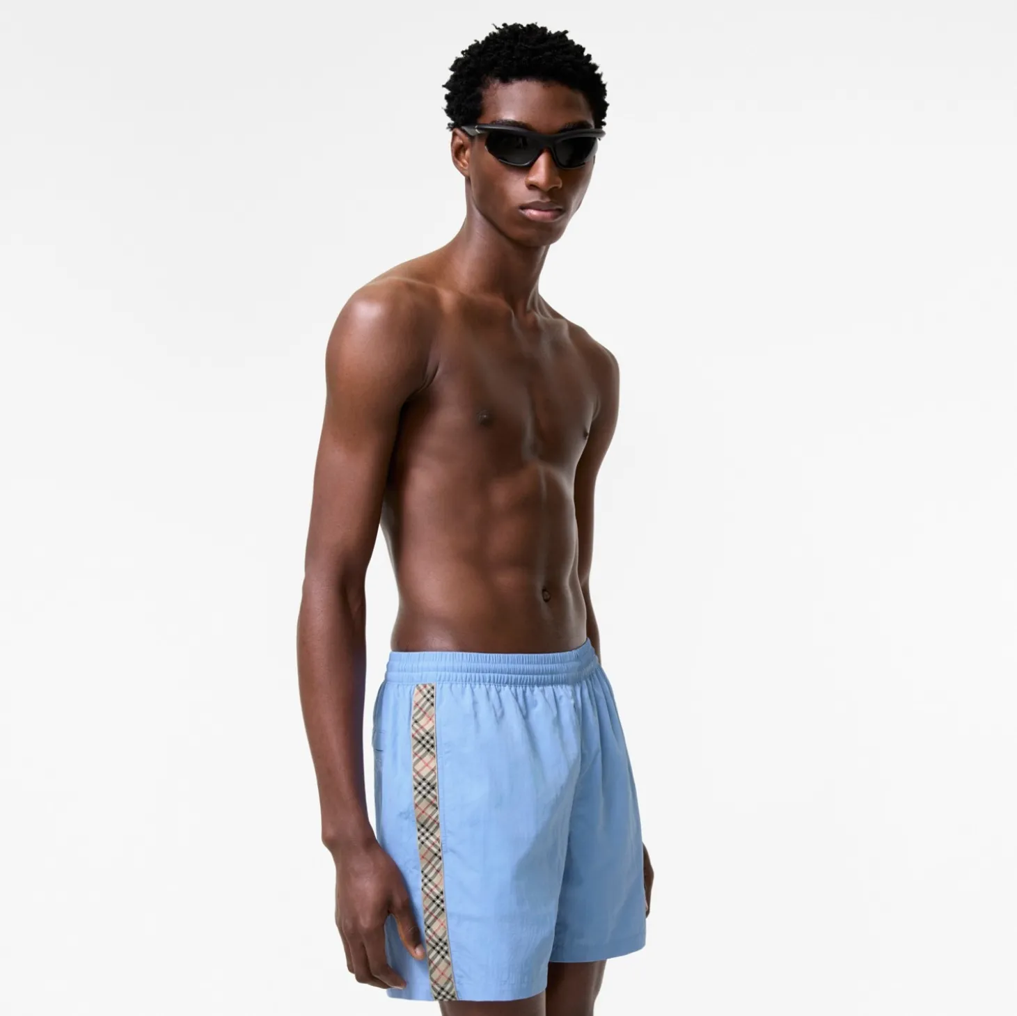 Check Trim Swim Shorts
