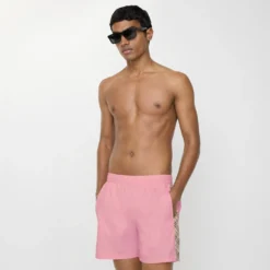 Check Trim Swim Shorts
