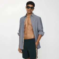 Check Trim Swim Shorts