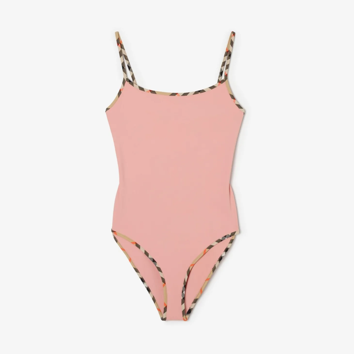 Check Trim Swimsuit