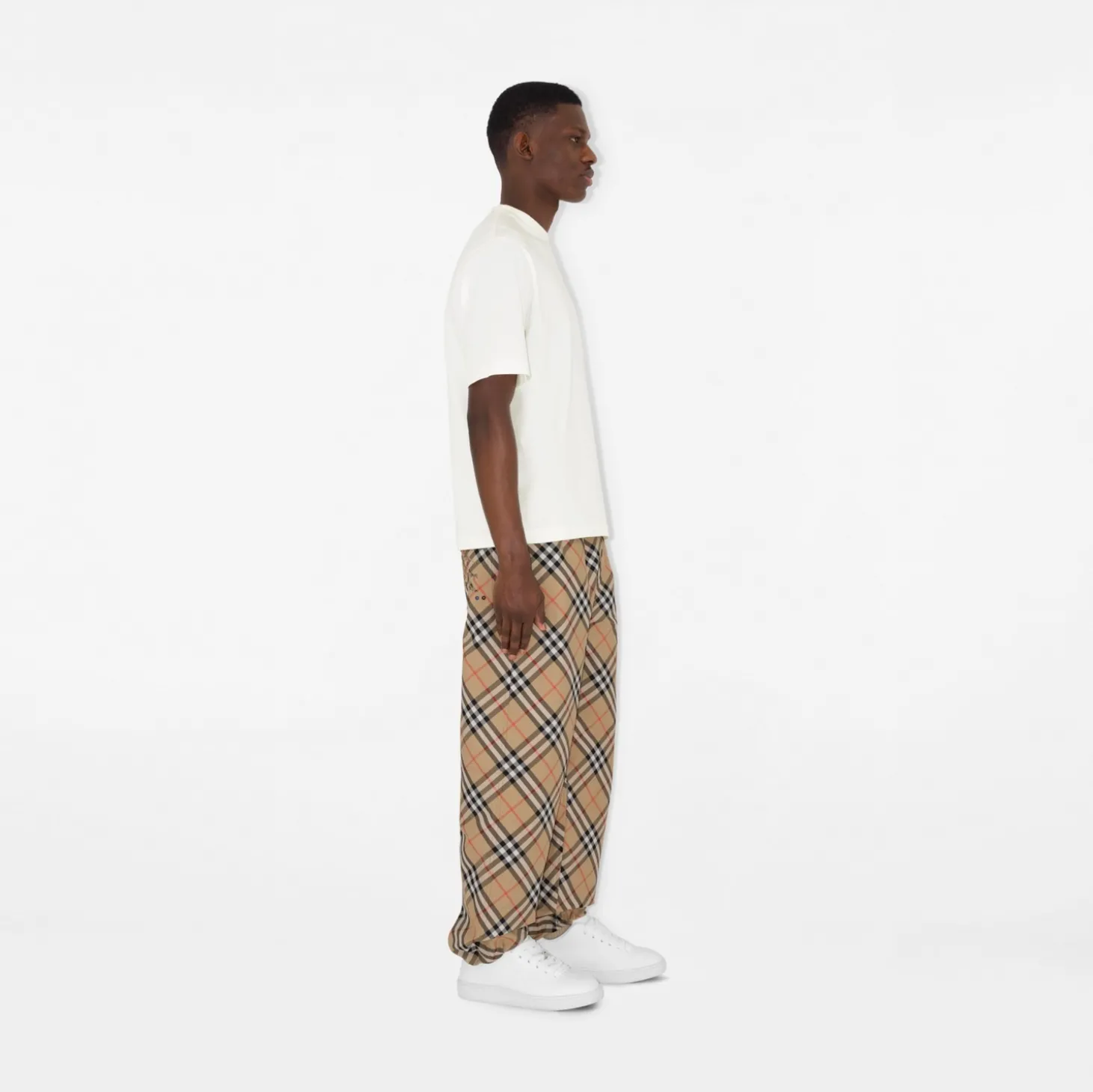 Check Twill Trousers