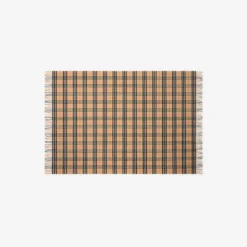 Check Wool Cashmere Blanket