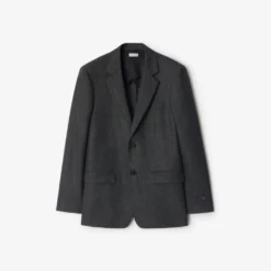 Check Wool Cashmere Tailored Jacket