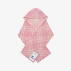 Check Wool Hooded Scarf