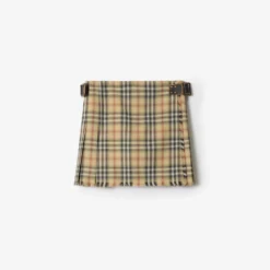Check Wool Mini Kilt