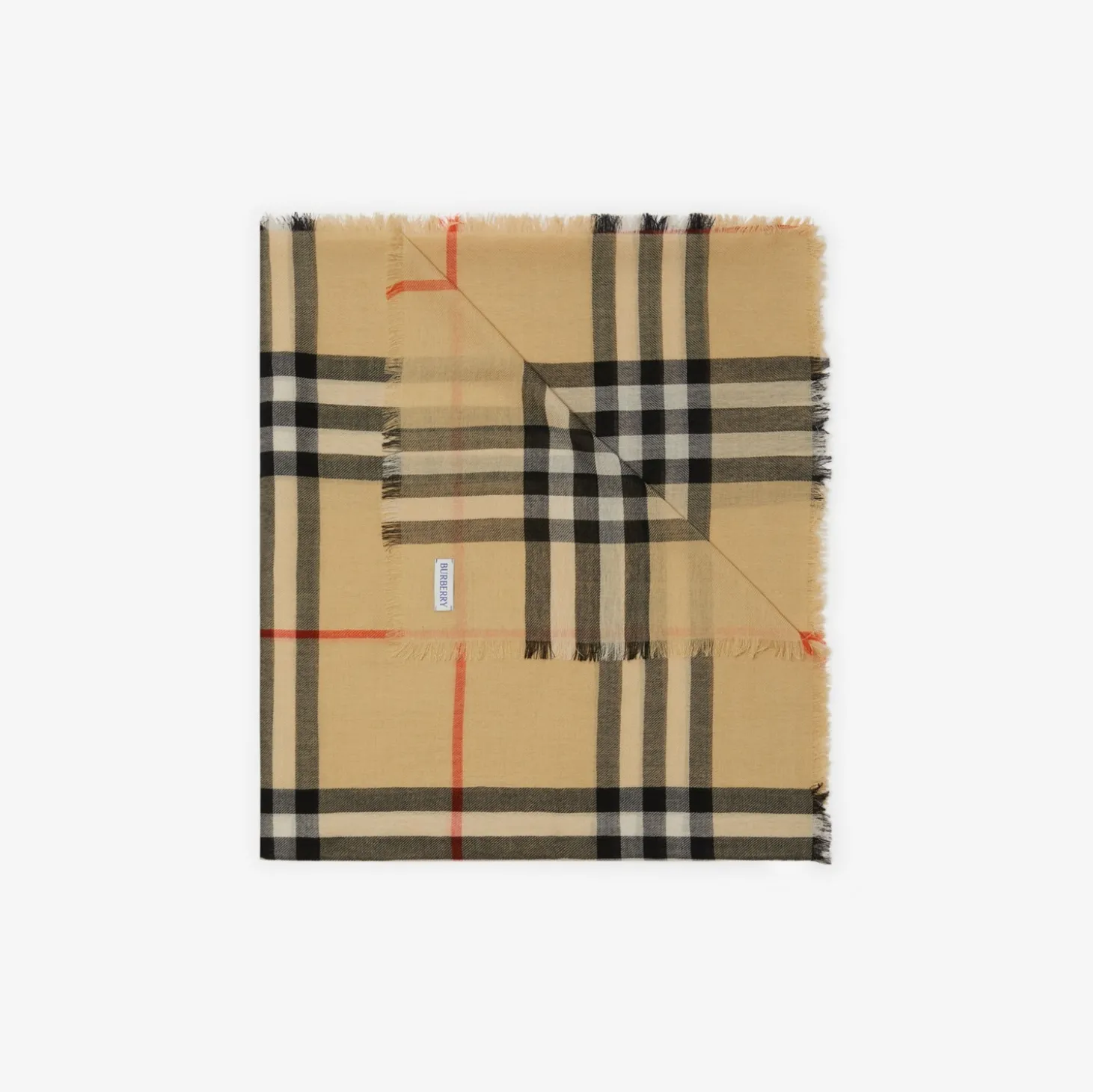 Check Wool Scarf