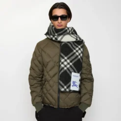 Check Wool Scarf