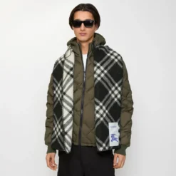 Check Wool Scarf