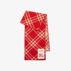Check Wool Scarf