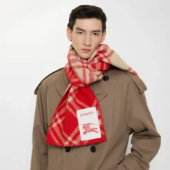 Check Wool Scarf