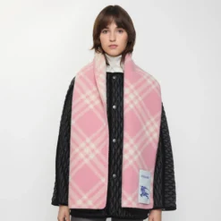 Check Wool Scarf