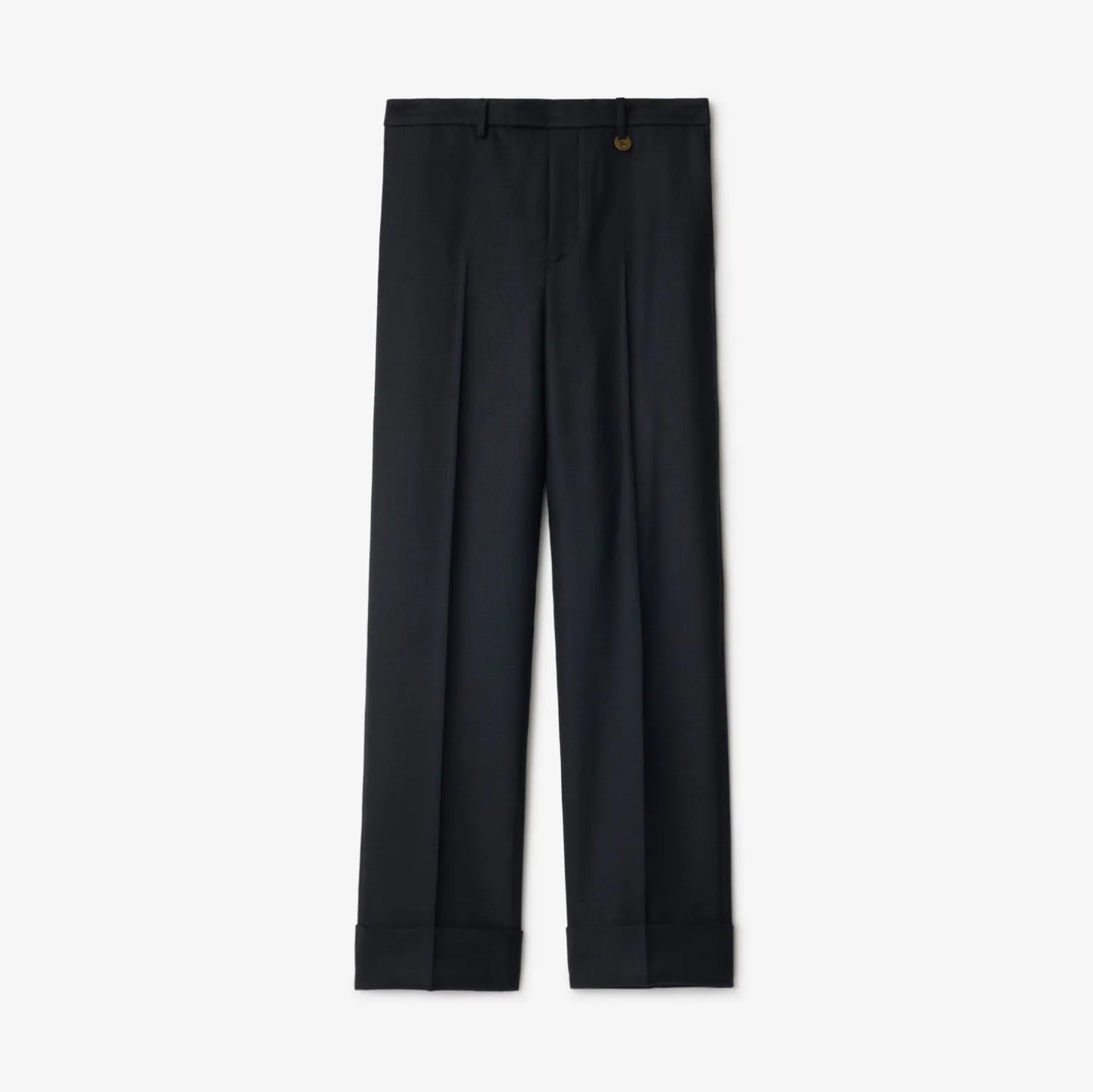 Check Wool Tailored Trousers
